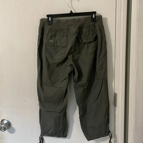 Calvin Klein Women’s Hiking Drawstring Capris Pants Dark Gray Size Medium - Picture 7 of 10